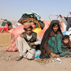Afghan family affected by severe earthquake