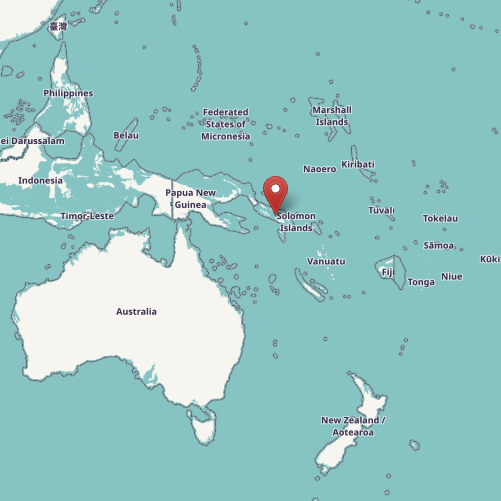 Map of Solomon Islands