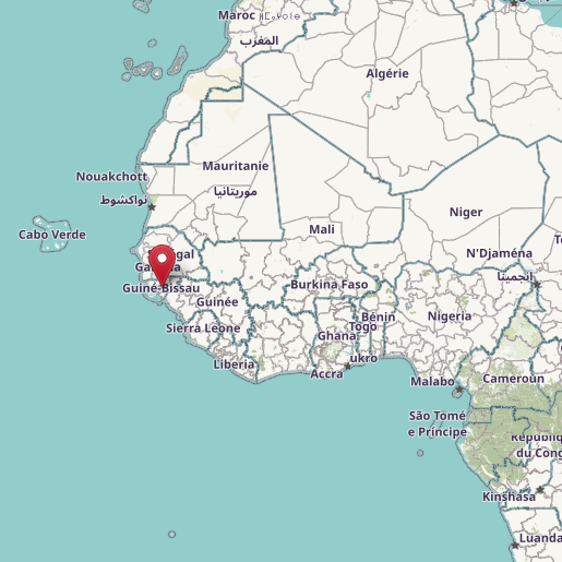 Map of Guinea-Bissau
